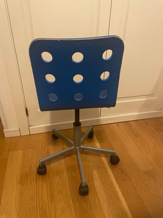 Silla escritorio Ikea azul