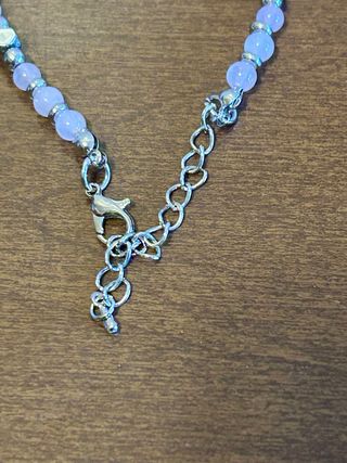 Braccialetto con cuore e perline