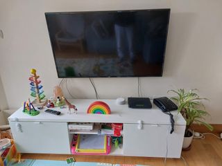 Mueble TV Blanco Ikea Byas