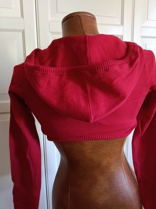 Jersey con capucha rojo