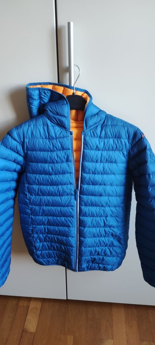 Piumino 14 anni double face con cappuccio