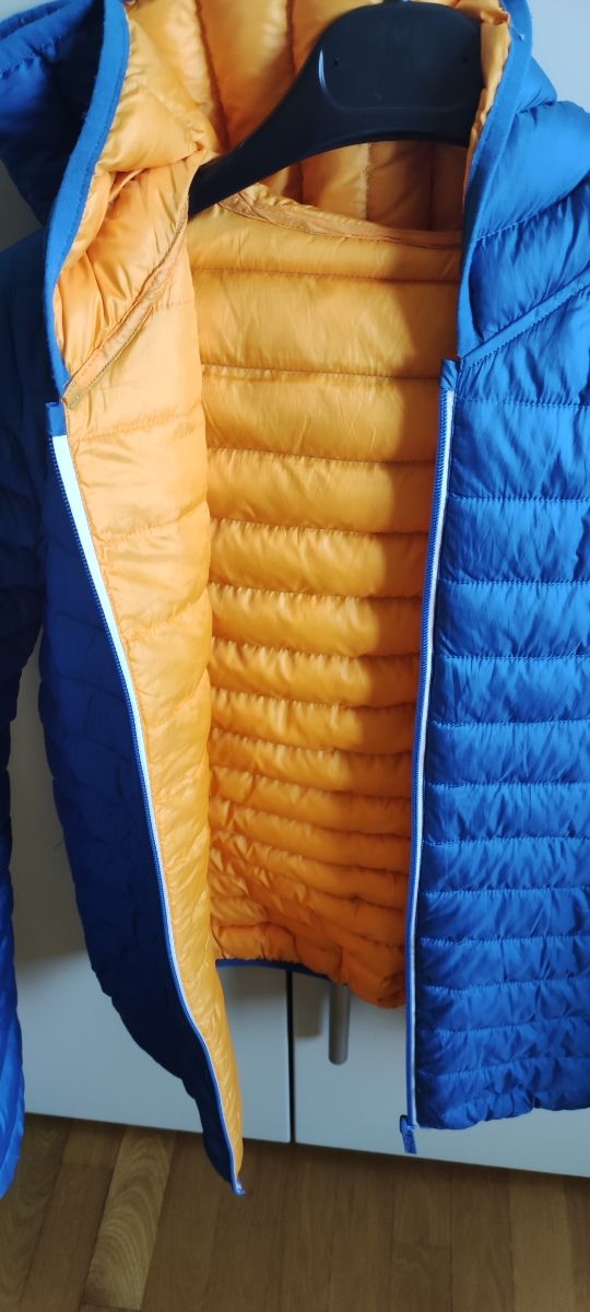 Piumino 14 anni double face con cappuccio