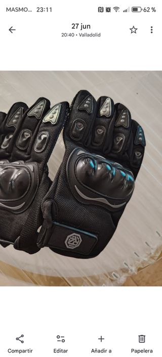 Guantes de moto negros