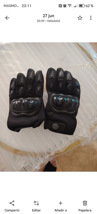 Guantes de moto negros
