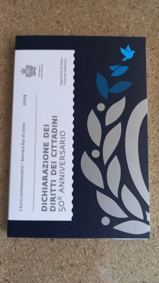 San Marino 2€ Conmemorativa,  cartera oficial 