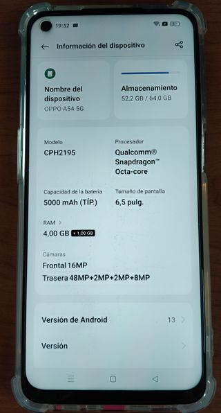OPPO A54 5G Nero