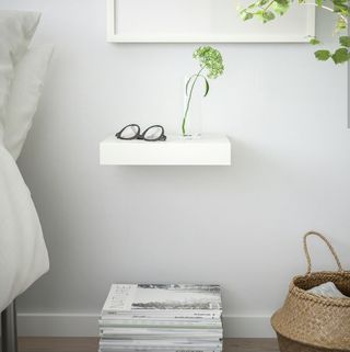 5 estantes de pared blanco Ikea