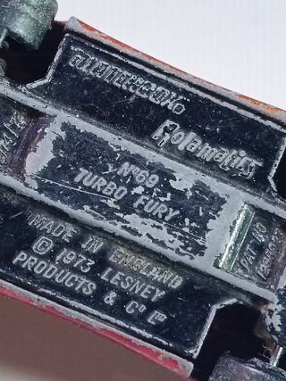 TURBO FURY 1973 MATCHBOX 1/64