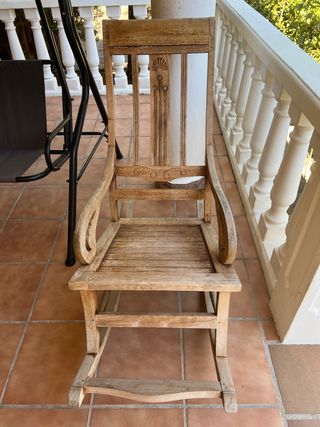 Mecedora mexicana de madera