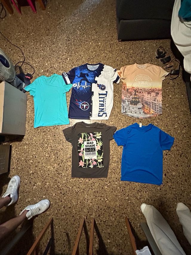 Lote 5 Camisetas Fox y Estampadas