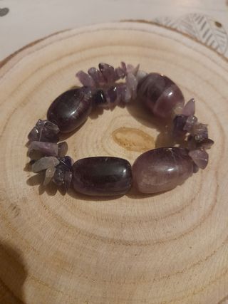 Pulsera amatista piedras naturales