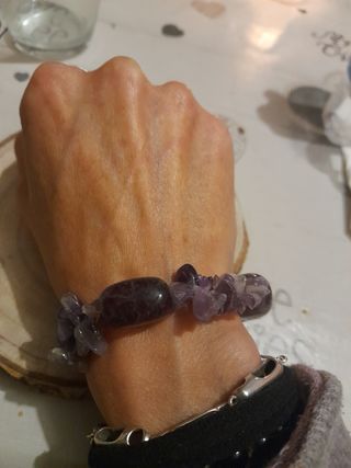 Pulsera amatista piedras naturales