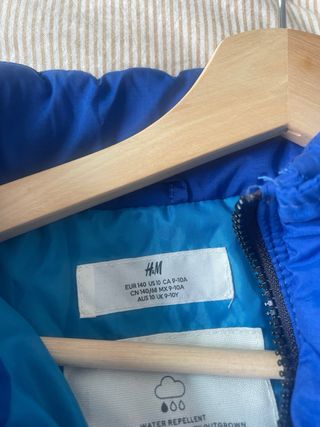 Chaqueta azul acolchada talla M