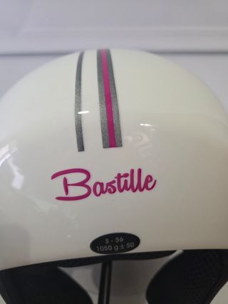 Casco Moto Blanco Talla S-56 Bastille