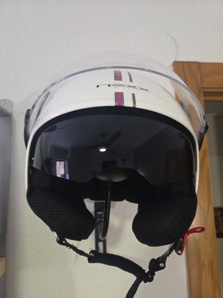 Casco Moto Blanco Talla S-56 Bastille