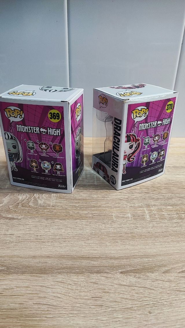 Funko Pop Monster High Draculaura 370 y Frankie369