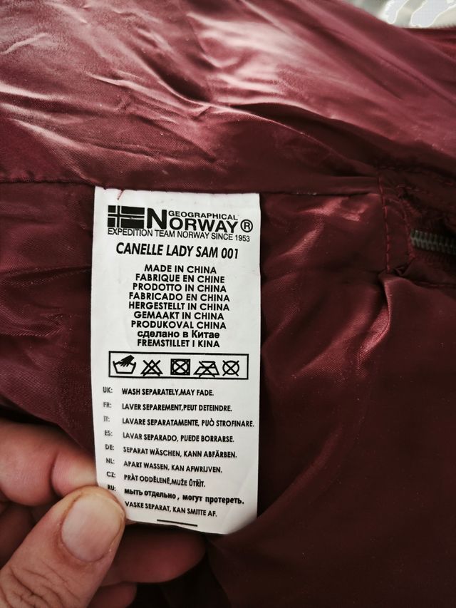 Parka Geographical Norway burdeos mujer