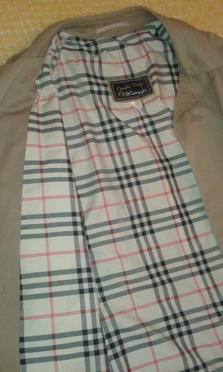 Gabardina Beige Hombre