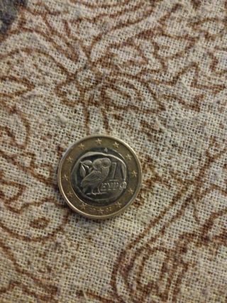 Moneda 1 Euro Grecia Búho 2002