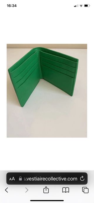 Billetera Bottega Veneta Verde