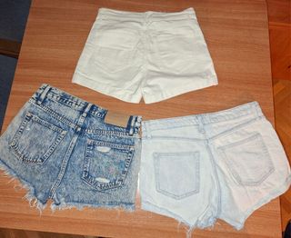 3 Pantalones Cortos Vaqueros Talla 36