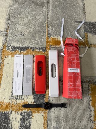 Orologio Swatch Dark Rebel SUOB704 Nero Arancio