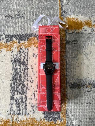 Orologio Swatch Dark Rebel SUOB704 Nero Arancio