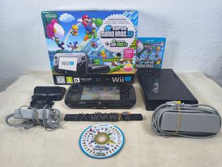 Nintendo Wii U Negra + Super Mario Bros U 