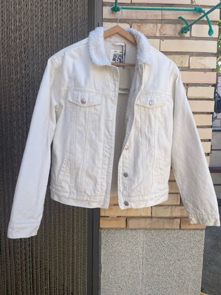 Cazadora vaquera blanca borreguito NUEVA tallaS 