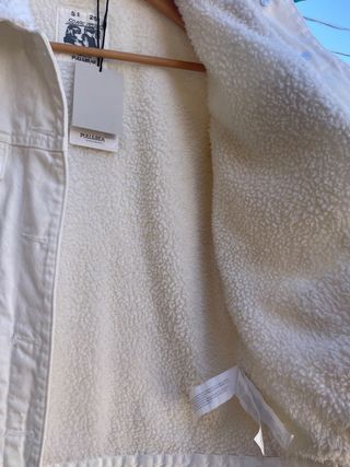Cazadora vaquera blanca borreguito NUEVA tallaS 