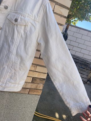 Cazadora vaquera blanca borreguito NUEVA tallaS 