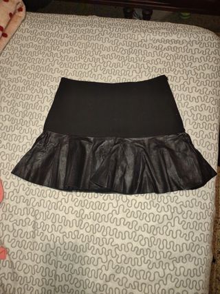 Falda Zara mujer negra