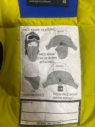 The North Face Anorak Chico XL Azul/Amarillo