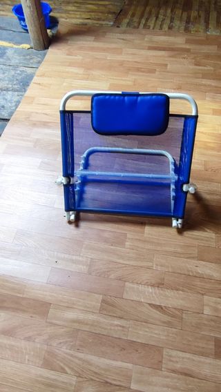 Respaldo cama ajustable azul