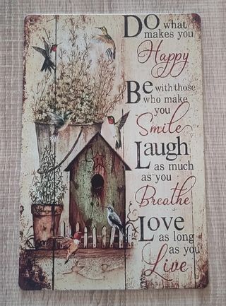Placa Decorativa Frases Motivadoras 20x30