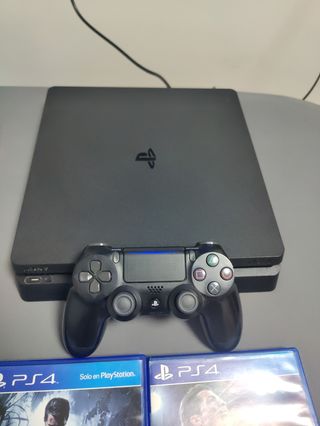 ¡¡¡¡PS4 Slim 1TB Negra + Mando + 2 Juegos!!!!