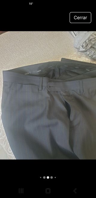 Traje de caballero a rayas