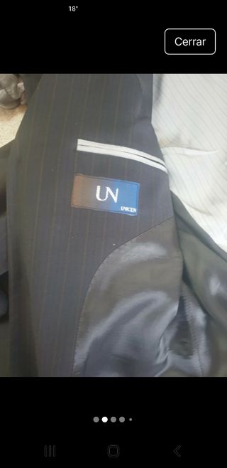 Traje de caballero a rayas