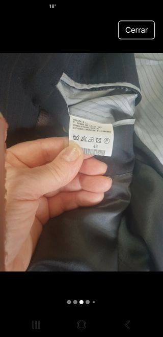 Traje de caballero a rayas