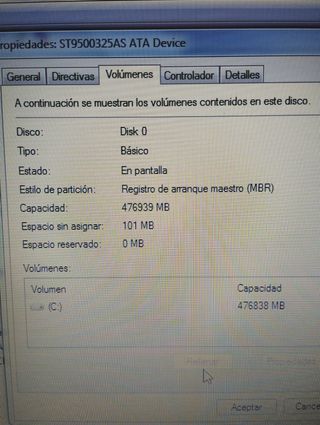 Notebook Dell Inspiron 1545 con Windows 7