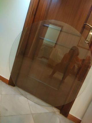 Cristal mesa redonda 100cm diámetro