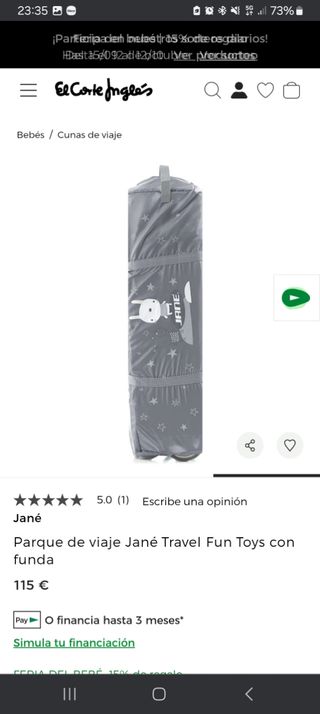 Parque de viaje Jané Travel Fun Toys