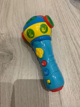 Micrófono infantil musical con luces