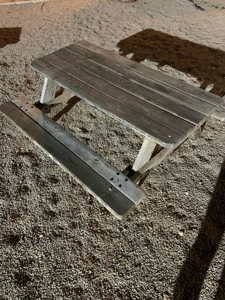 Banco de madera para picnic