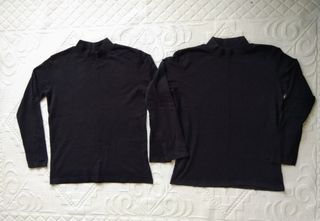T-shirt ragazzo collo alto manica lunga