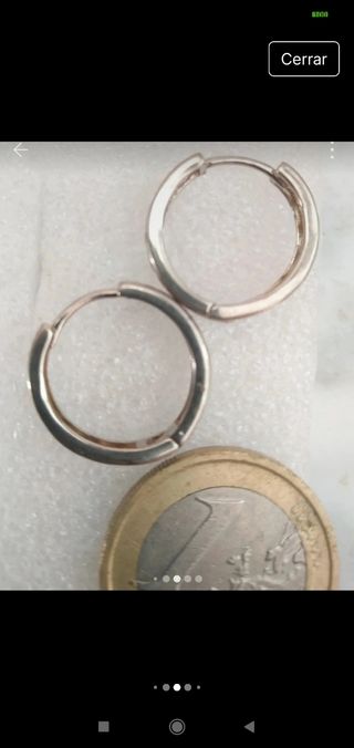 Pendientes Aro Circonitas Multicolor