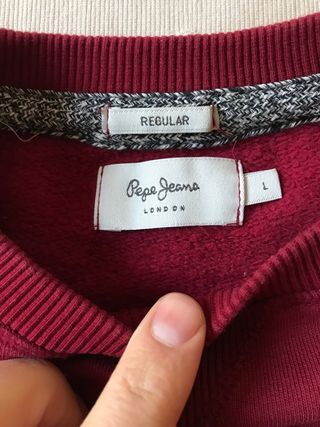 Sudadera Pepe Jeans Granate Talla L
