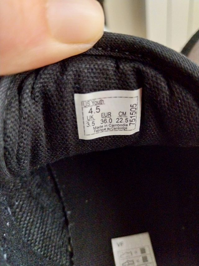 Zapatillas Vans n°36 negras