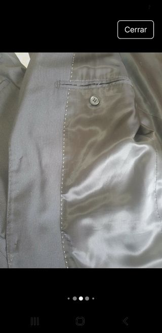 Traje de caballero gris