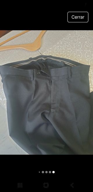 Traje de caballero gris